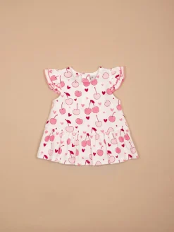 Ensemble tunique bloomer cerises
