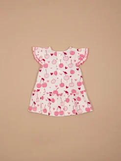 Ensemble tunique bloomer cerises