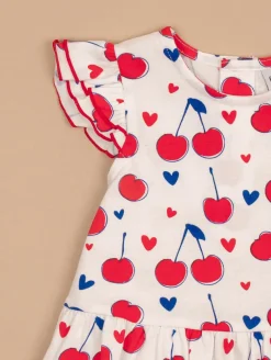 Ensemble tunique bloomer cerises