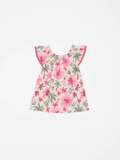 Ensemble tunique bloomer hibiscus