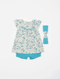 Ensemble tunique bloomer papillons