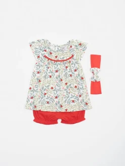 Ensemble tunique bloomer papillons