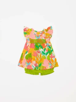 Ensemble tunique bloomer tropical
