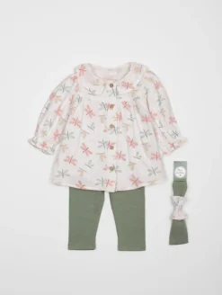 Ensemble tunique papillons legging