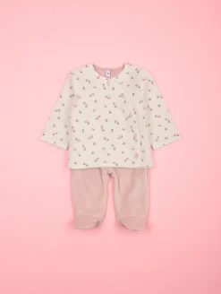 Ensemble velours imprimé fantaisie