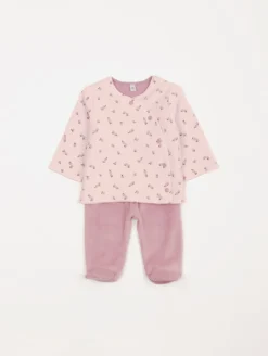 Ensemble velours imprimé fantaisie