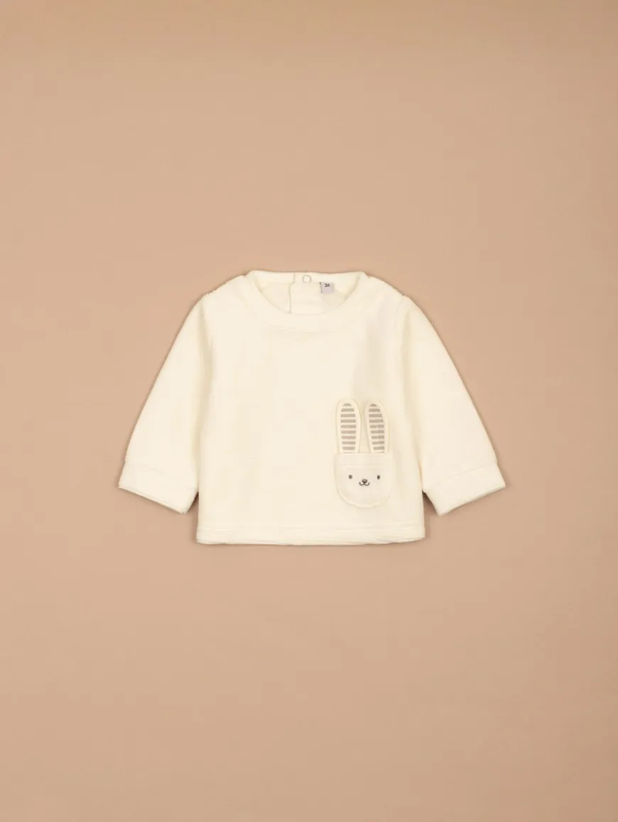 Ensemble velours poche lapin