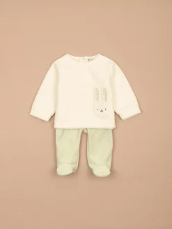 Ensemble velours poche lapin