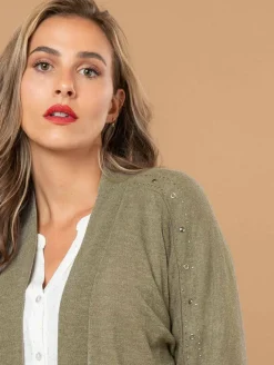 Gilet clous strass fantaisie