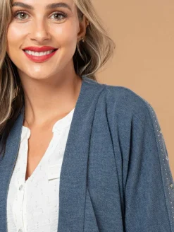Gilet clous strass fantaisie