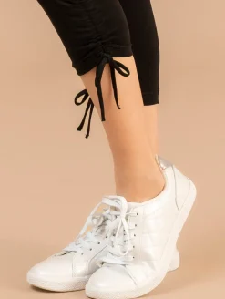 Legging uni coulisse