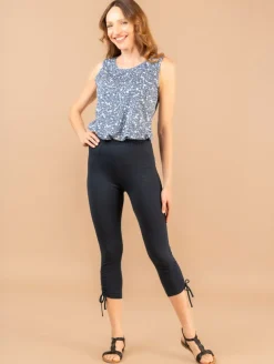 Legging uni coulisse