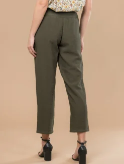 Pantalon effet froissé