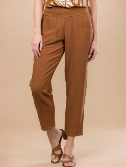 Pantalon effet froissé