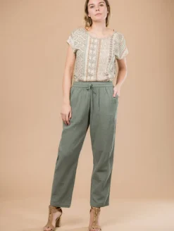 Pantalon gaze de coton