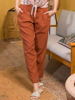 Pantalon gaze de coton
