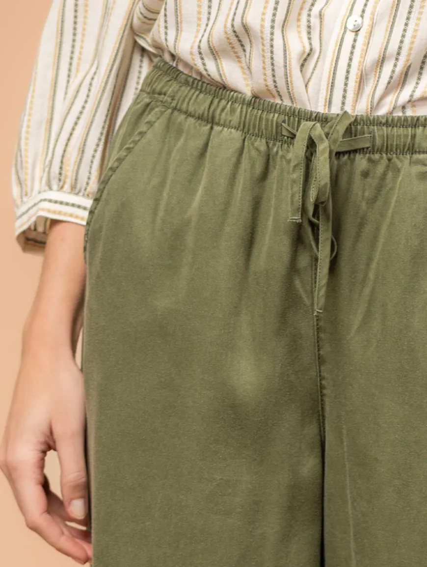 Pantalon large lyocell