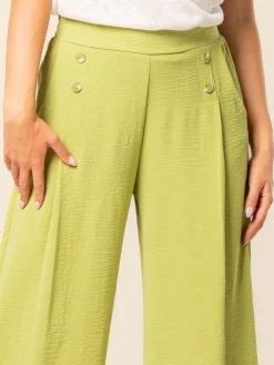 Pantalon à pont fluide