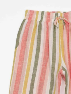 Pantalon rayures multicolores