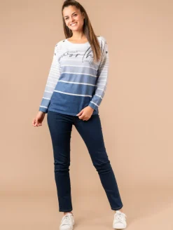 Pull esprit marinière