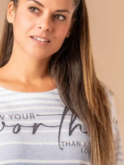 Pull esprit marinière