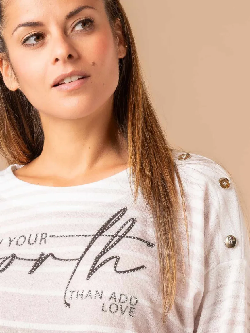 Pull esprit marinière