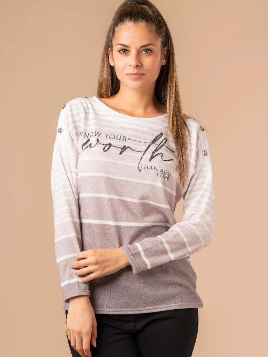 Pull esprit marinière