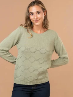 Pull vagues fantaisie