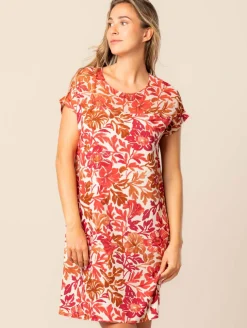 Robe droite imprimé fleuri