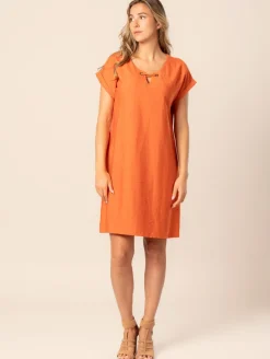Robe droite unie