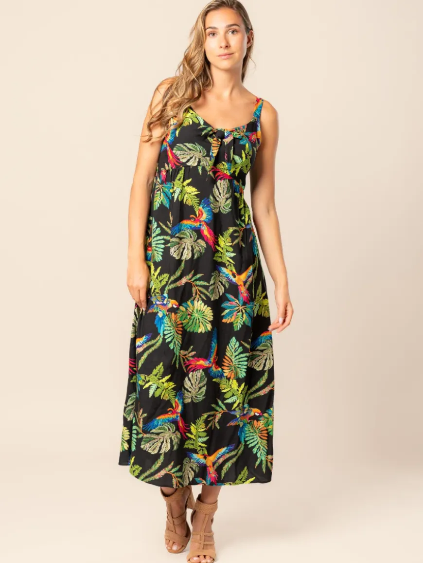 Robe femme imprimé tropical