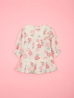 Robe gaze de coton imprimé fleuri