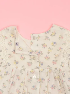 Robe gaze de coton imprimé fleuri