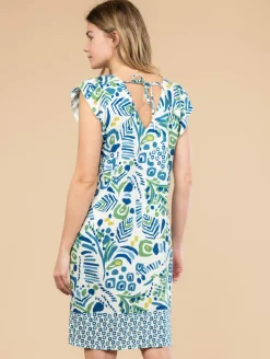 Robe imprimé ethnique dos noué