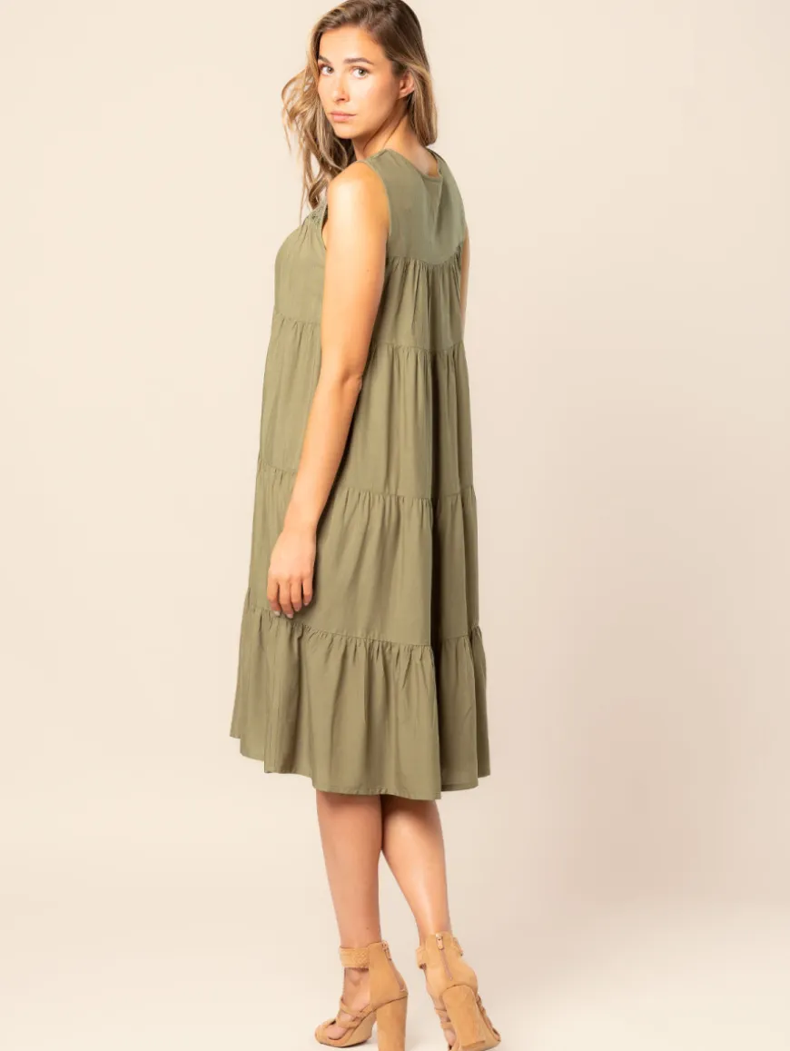 Robe volants macramé