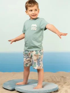 Short de bain imprimé aztèque