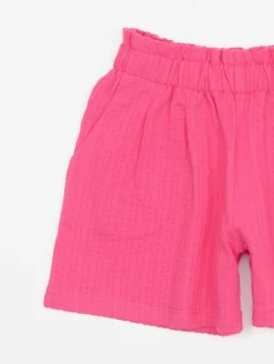 Short maille gauffrée