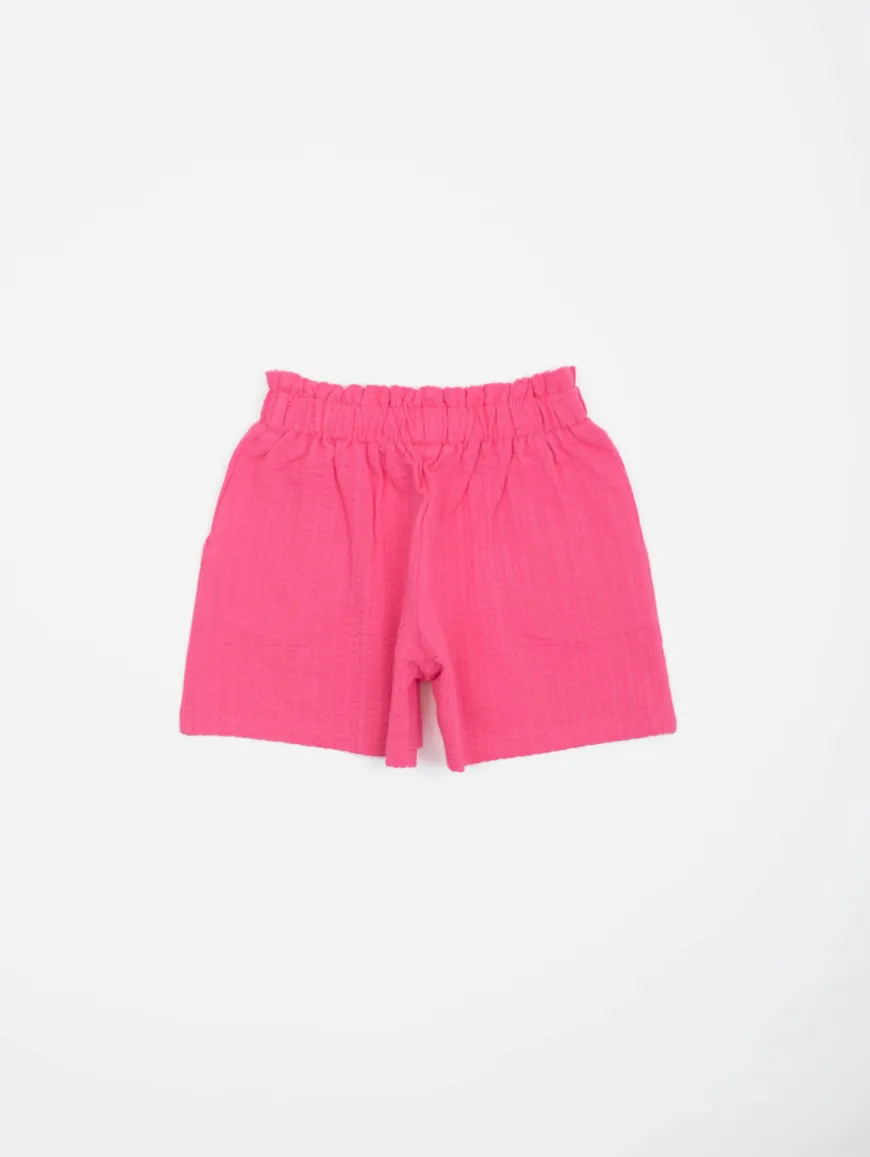 Short maille gauffrée
