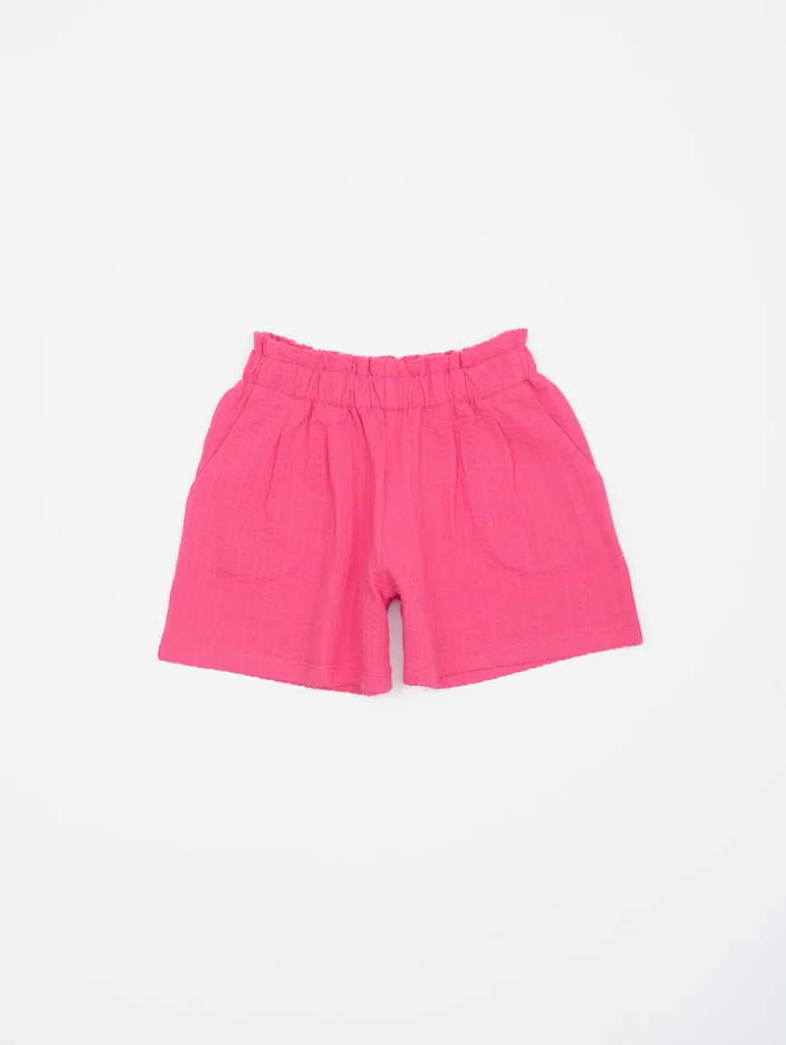 Short maille gauffrée