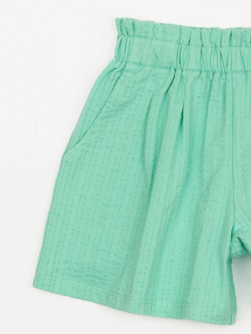 Short maille gauffrée