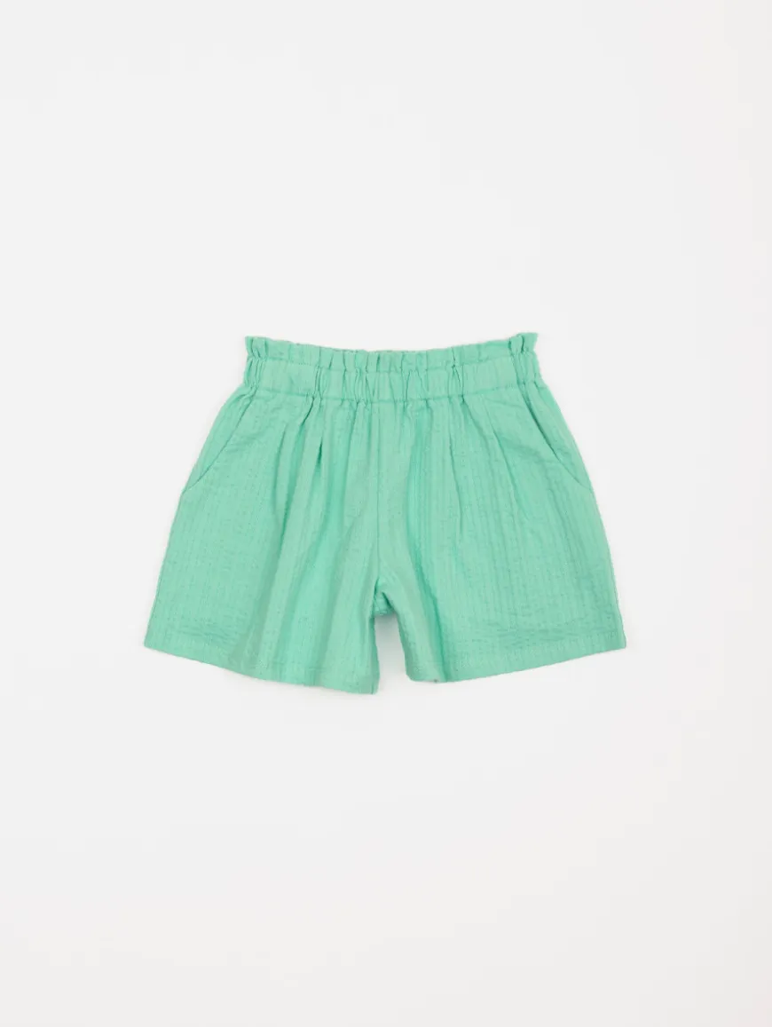 Short maille gauffrée