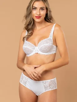 Shorty dentelle fleurs