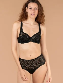 Soutien-gorge dentelle grandes feuilles