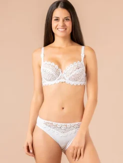 Soutien-gorge guipure marguerites
