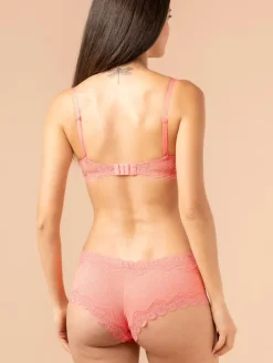 Soutien-gorge maille fantaisie dentelle