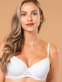 Soutien-gorge micro dentelle fleurie