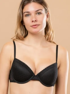 Soutien-gorge résille plumetis