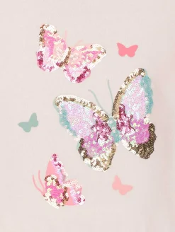 Sweat papillons sequins