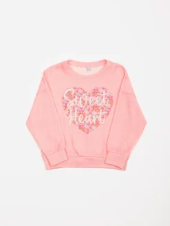 Sweat texte strass