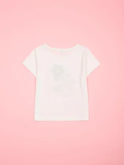 Tee-shirt fleurs fantaisie